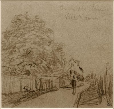 Ville dAvrayのChemin des Closeaux 作： Alfred Sisley